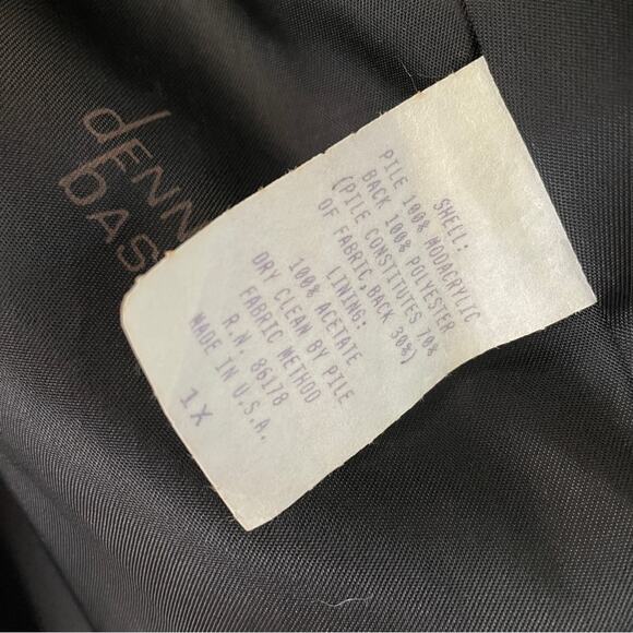 Dennis Basso Leopard Print Faux Fur Coat 1X Vintage Animal Print Mob Wife Style - Picture 16 of 16